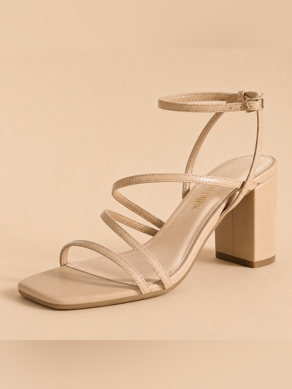 Dream Pairs Nude Strappy Block Heel Sandals women Brand New!! ✨✨✨✨💁🏻‍♀️